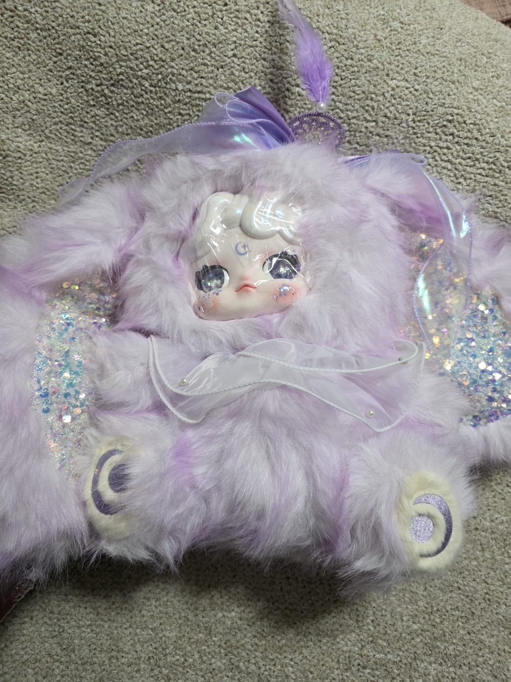 Bella 400% Plush Purple Doll Liquid Eyes